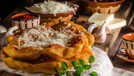Hungarian langos Hungarian langos