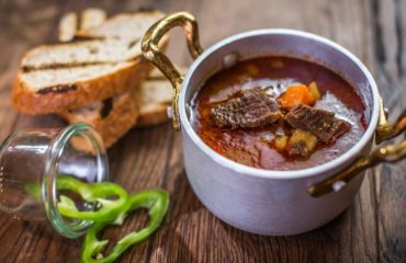 Traditional Hungarian fish soup Traditional Hungarian fish soup