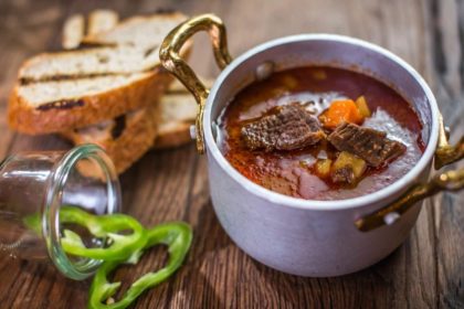 Traditional Hungarian fish soup Traditional Hungarian fish soup