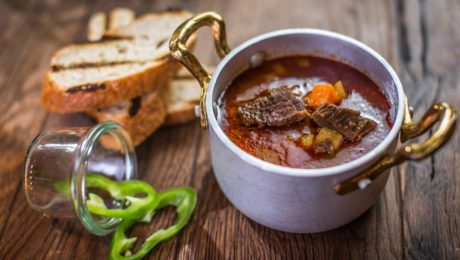 Traditional Hungarian fish soup Traditional Hungarian fish soup