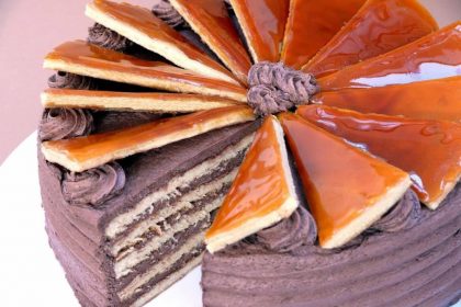 Hungarian Dobos cake Hungarian Dobos cake
