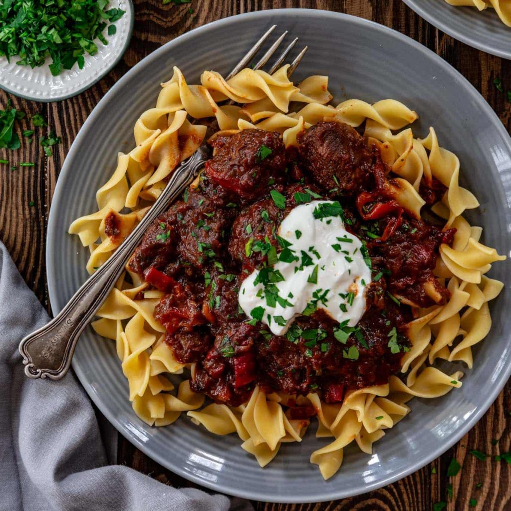 The Hungarian beef stew